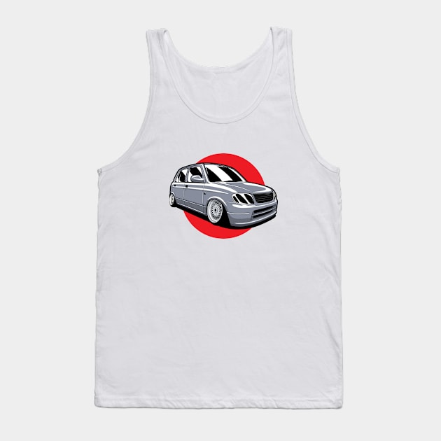 Silver Mira JDM Tank Top by KaroCars